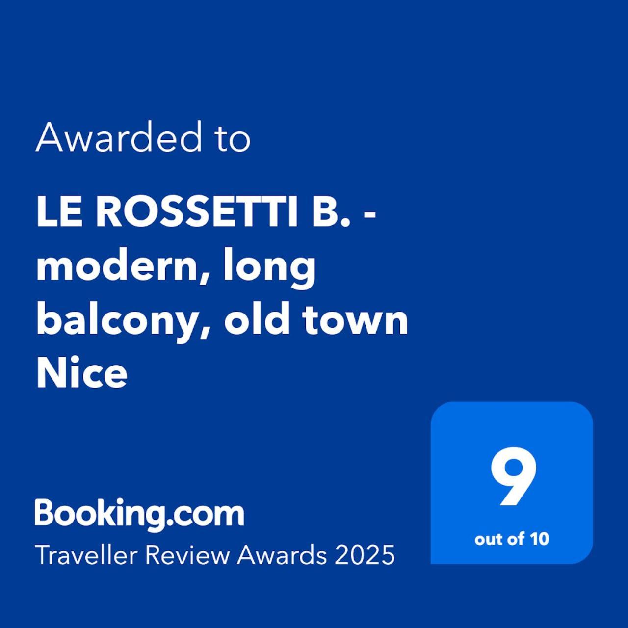 Le Rossetti B. - Modern, Long Balcony, Old Town Nice Exterior photo